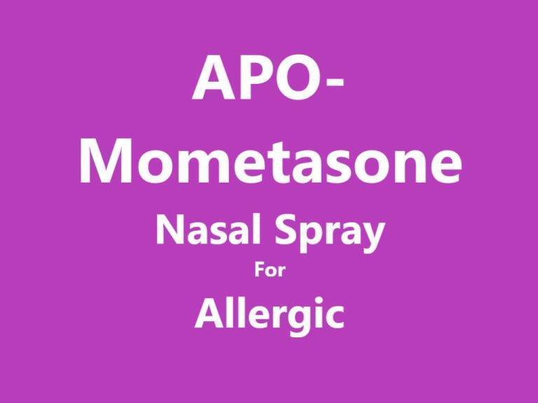 APO-Mometasone Nasal Spray for Allergic