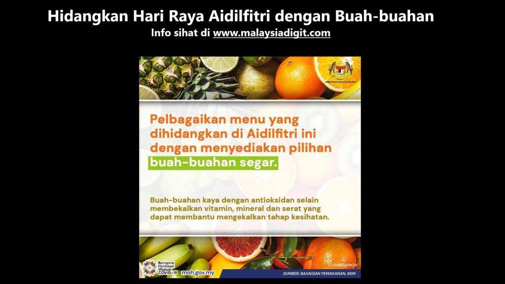 Hidangkan Hari Raya Aidilfitri dengan Buah-buahan