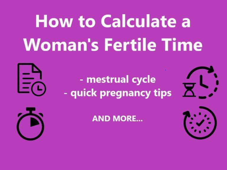 How to Calculate a Woman's Fertile Time